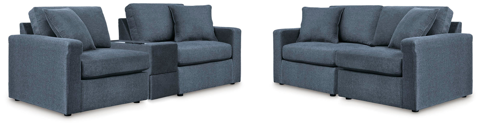 Modmax 3-Piece Sectional Sofa and 2-Piece Sectional Loveseat (92101-SI)