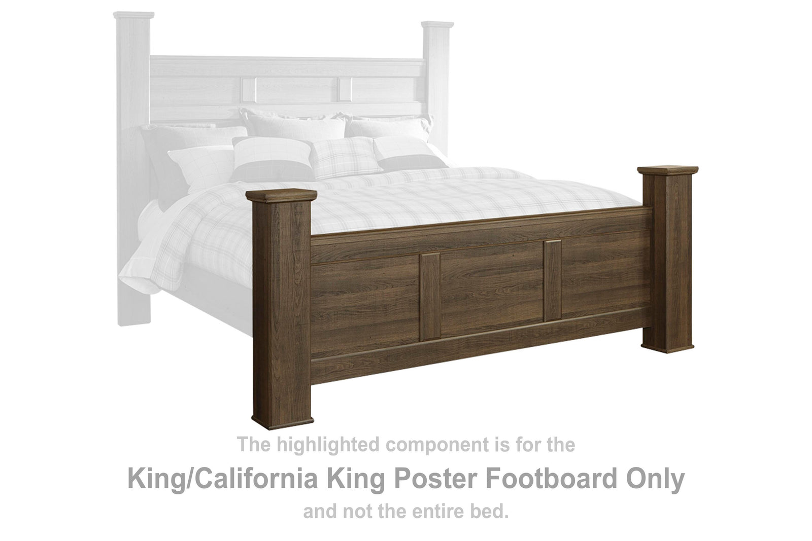 Juararo Poster Footboard - Dark Brown (B251-SI)