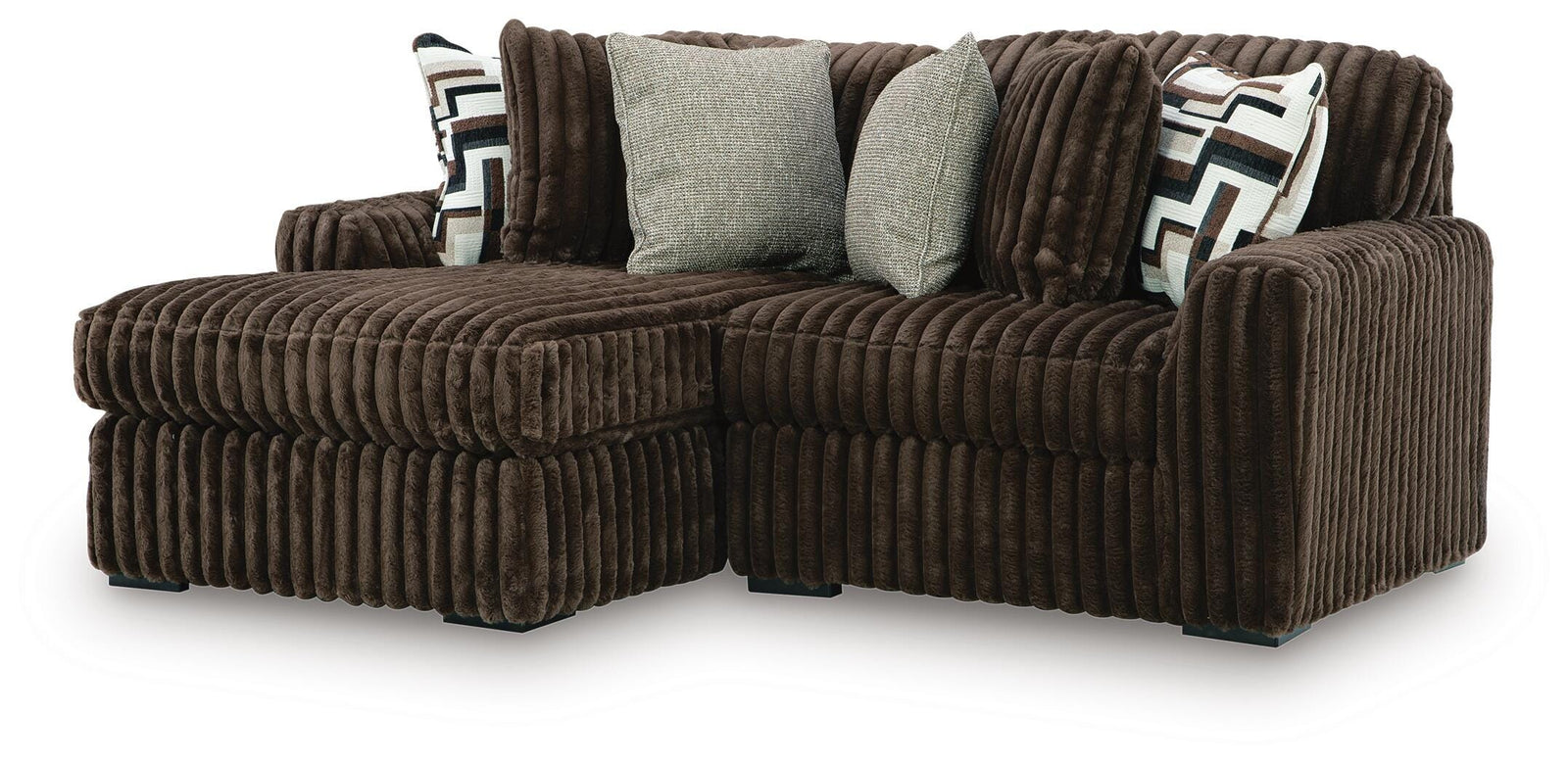Midnight-Madness 2-Piece Sectional with Chaise (98104-SI)