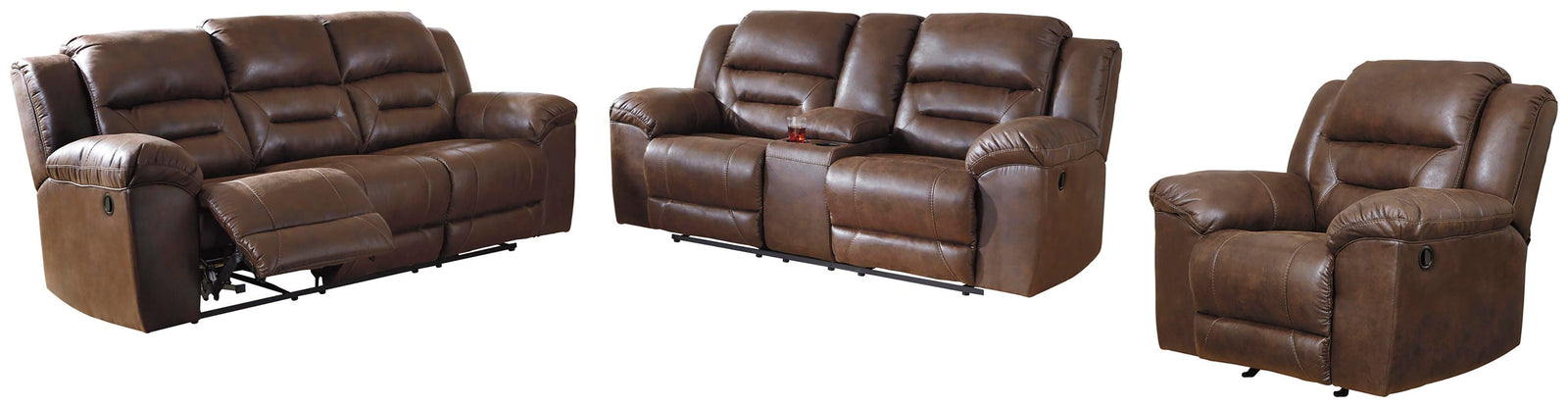 Stoneland Reclining Sofa, Loveseat and Recliner (39904-SI) - Image 2