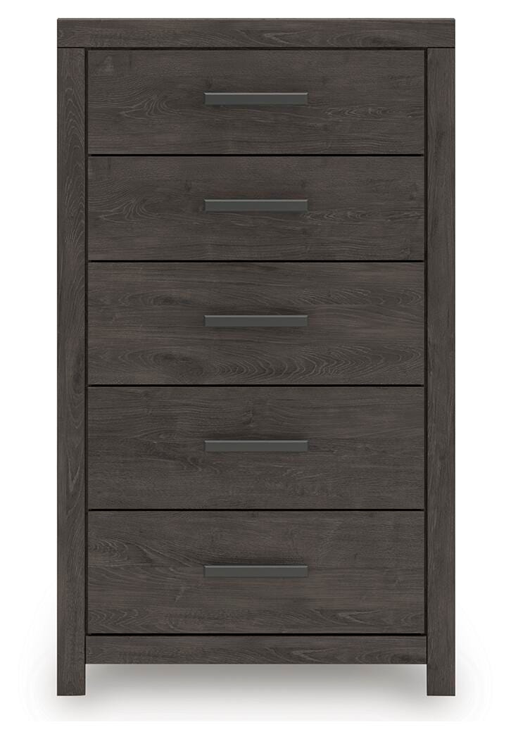 Prendonea Panel Bed, Dresser, Mirror, Chest and Nightstand (B3789-SI) - Image 9