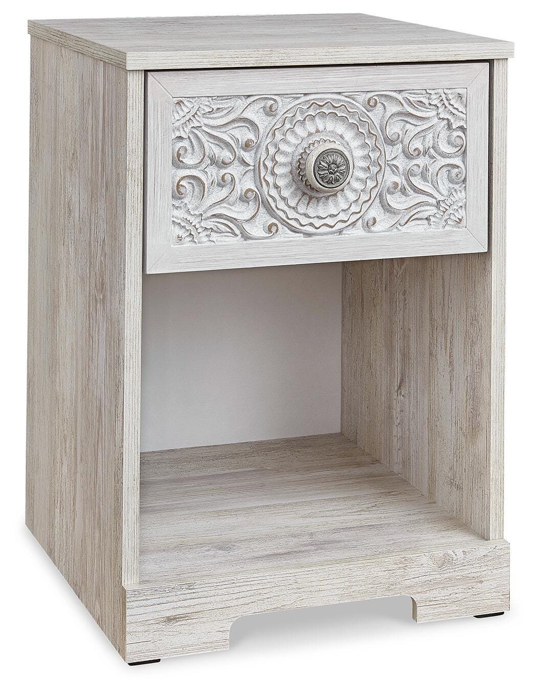 Paxberry Nightstand - Whitewash (EB1811-SI) - Image 3