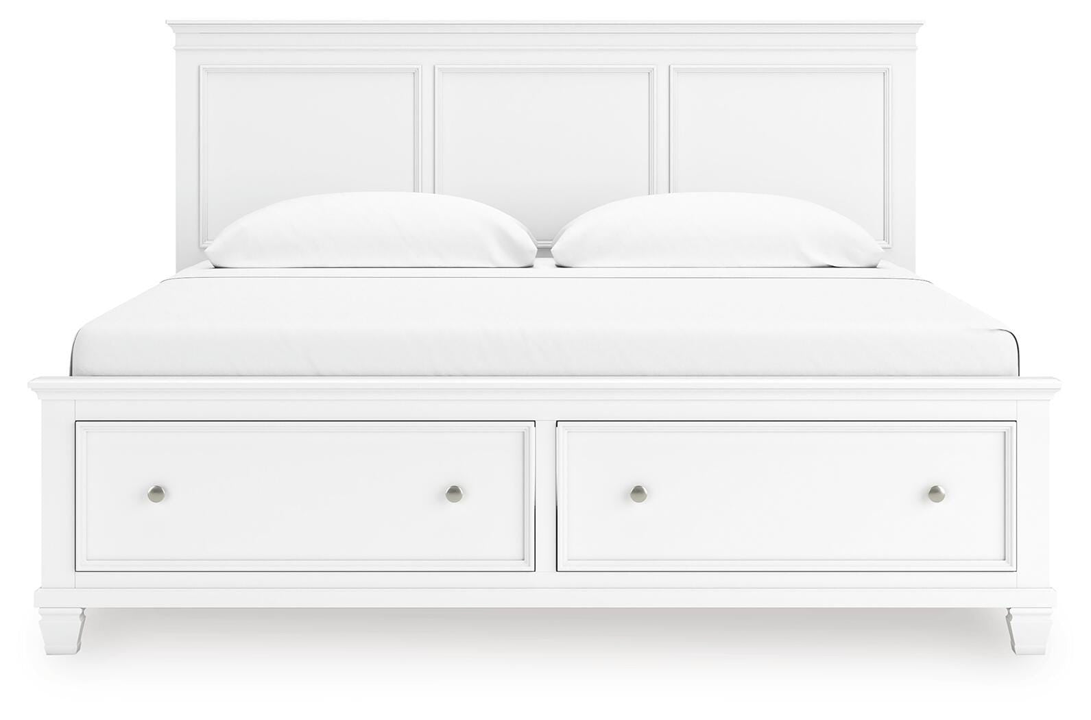 Fortman Panel Storage Bed - White (B680-SI) - Image 4
