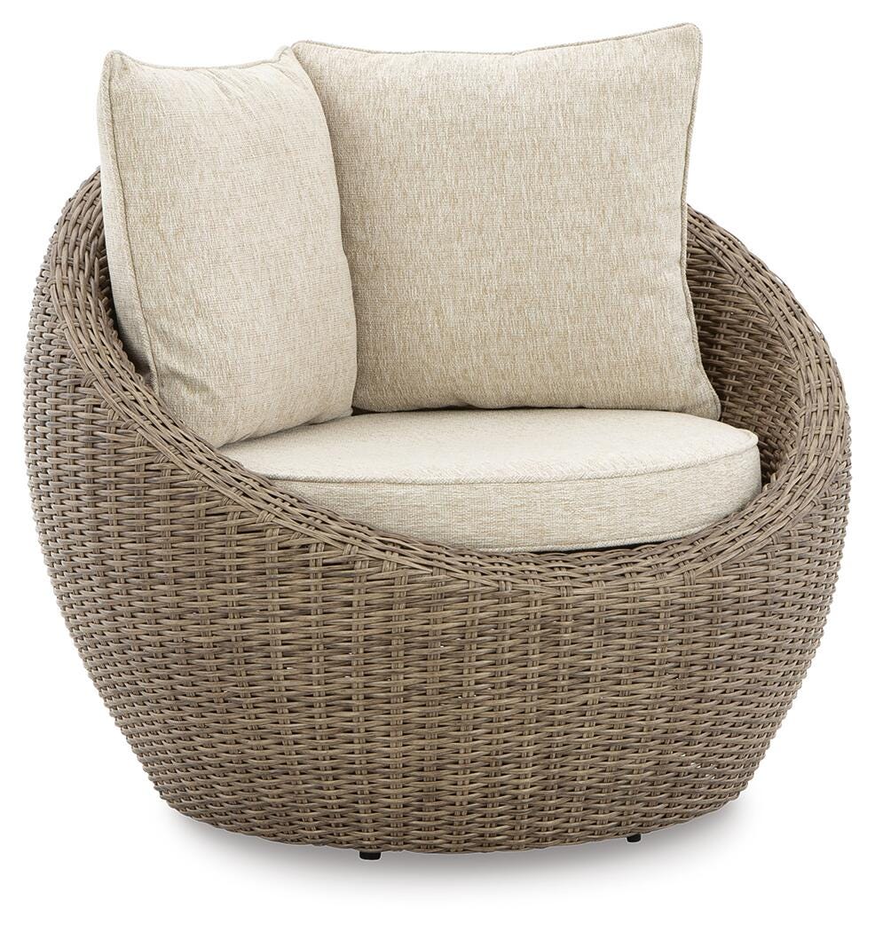 Danson 2 Swivel Lounge Chairs and End Table (P505-SI) - Image 5