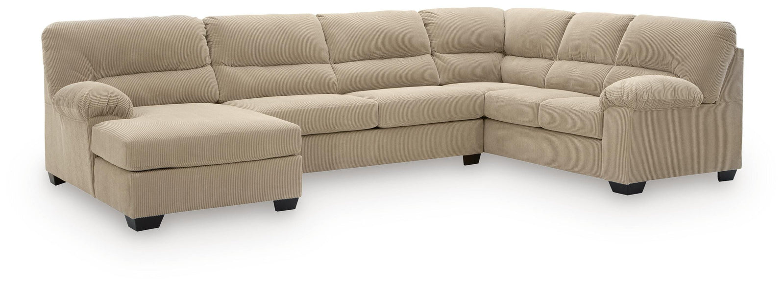 SimpleJoy 3-Piece Sectional with Chaise (24203-SI)
