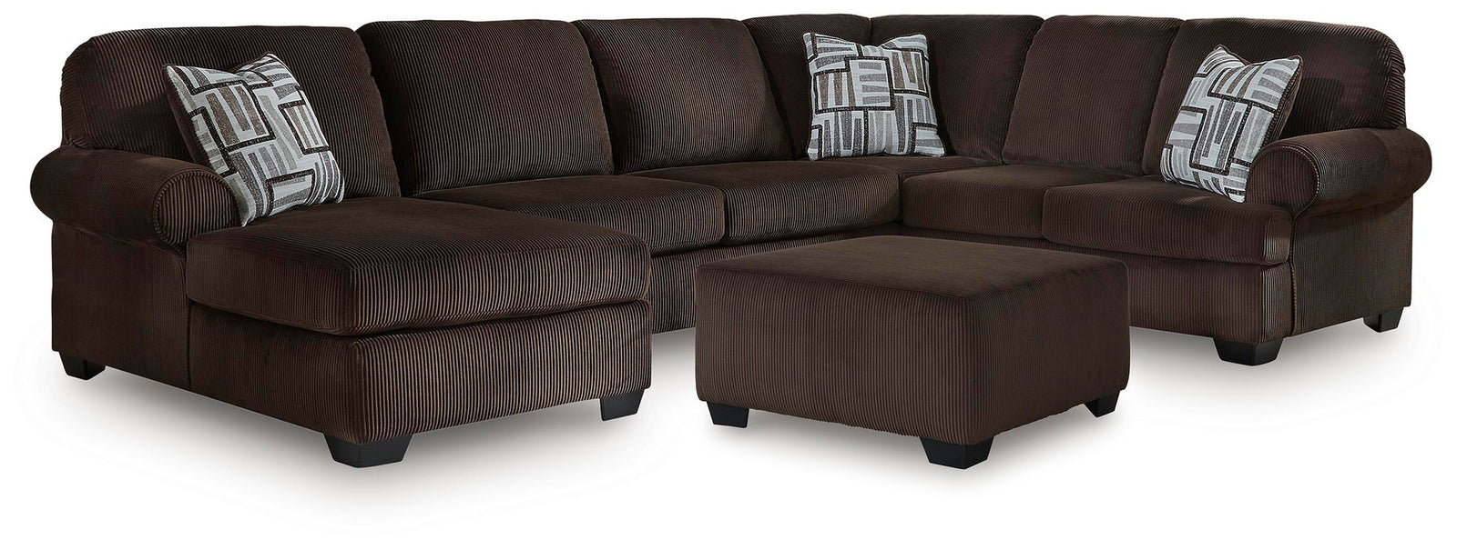 Kimlee 3-Piece Sectional and Ottoman (PC35603-SI)
