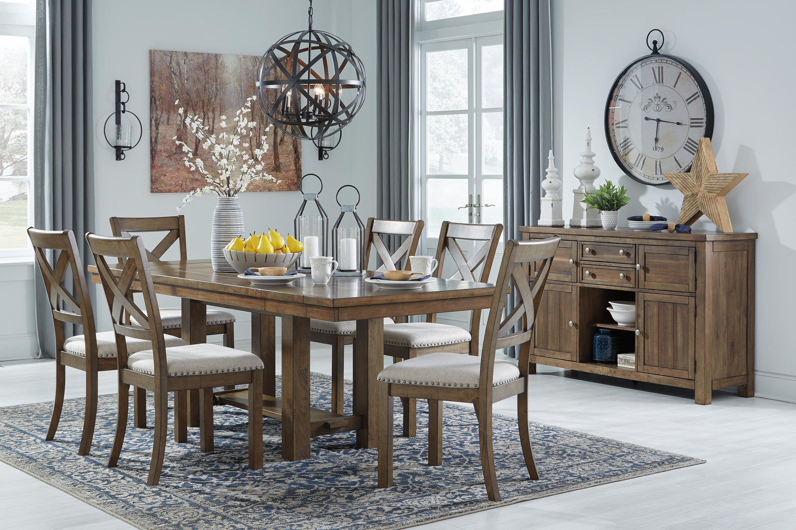 Moriville Dining Table and 6 Chairs (D631-SI) - Image 3