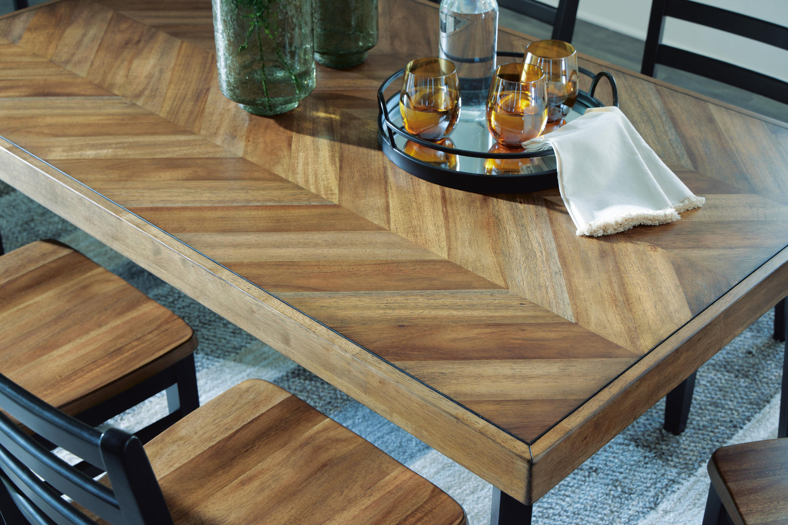 Blondon Dining Table and 6 Chairs (Set of 7) (D413-SI) - Image 12