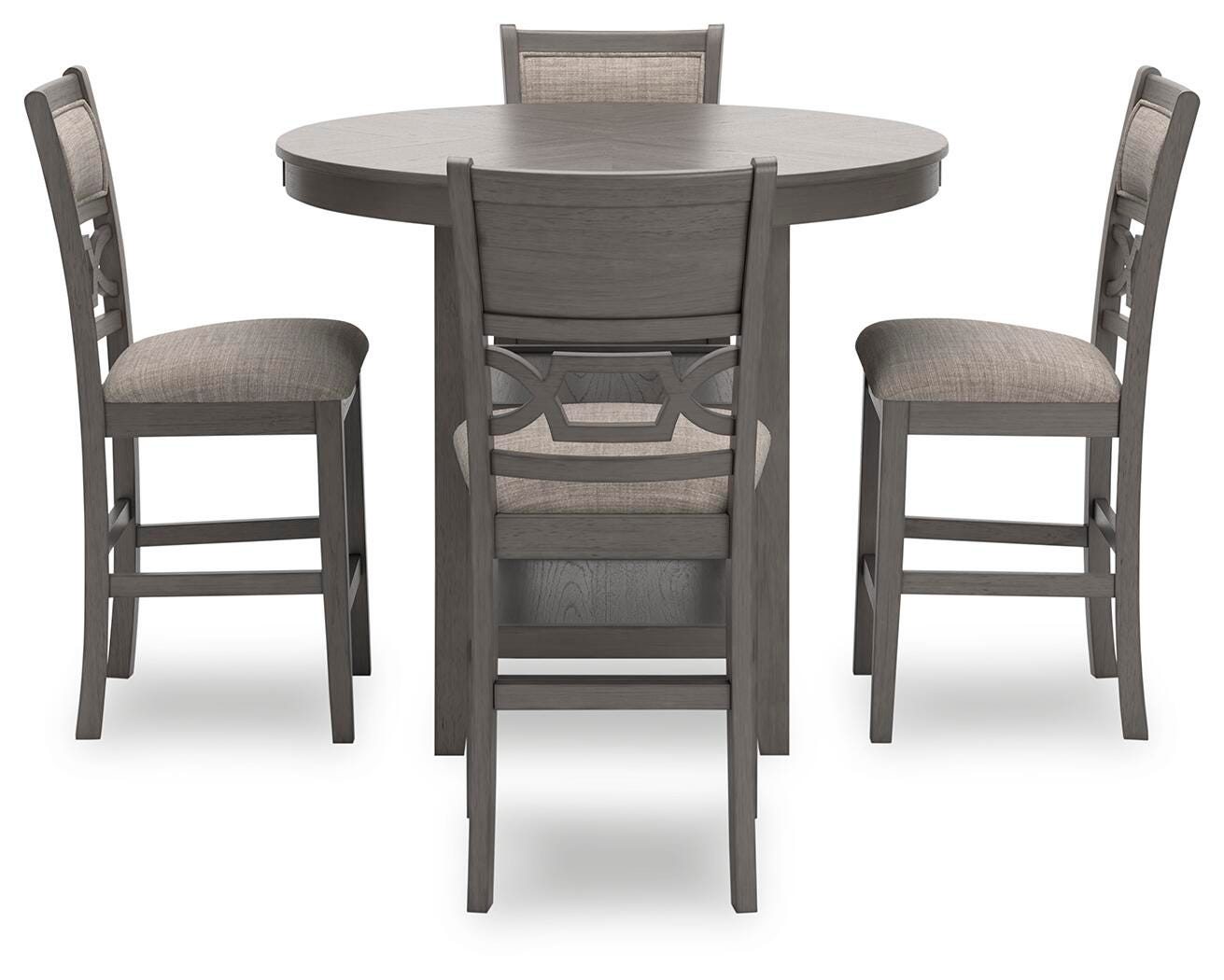 Wrenning Counter Height Dining Table and 4 Barstools (Set of 5) (D425-SI) - Image 2
