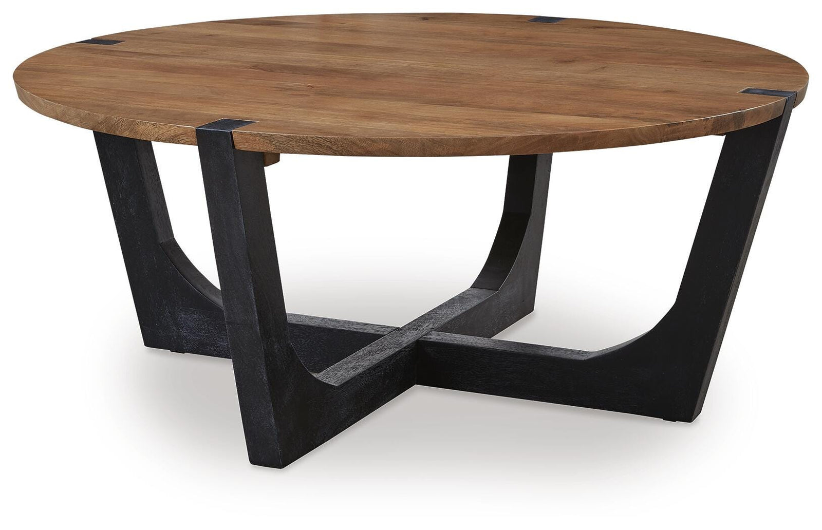 Hanneforth Coffee Table - Brown/Black (T726-SI)
