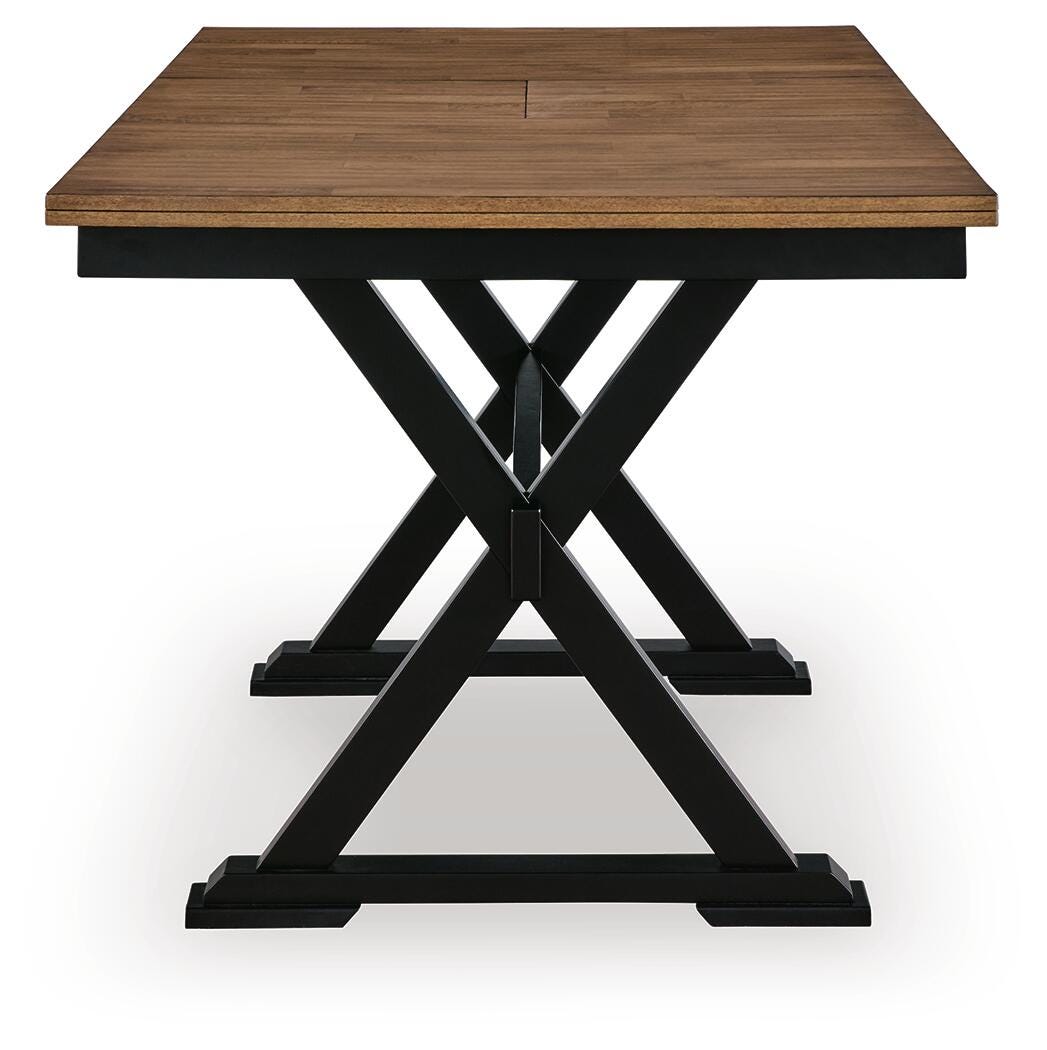 Wildenauer Counter Height Extension Dining Table and 4 Barstools (D634-SI) - Image 4
