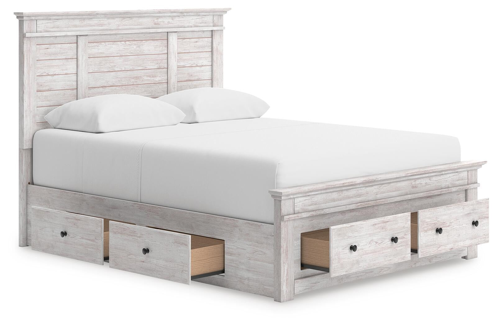 Makidern Queen Panel Storage Bed (PCB1171-SI) - Image 4