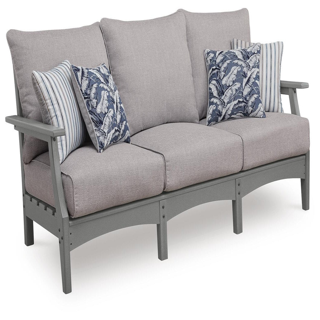 Cove Beach Outdoor Sofa with Cushion (PCP803-SI) - Image 13