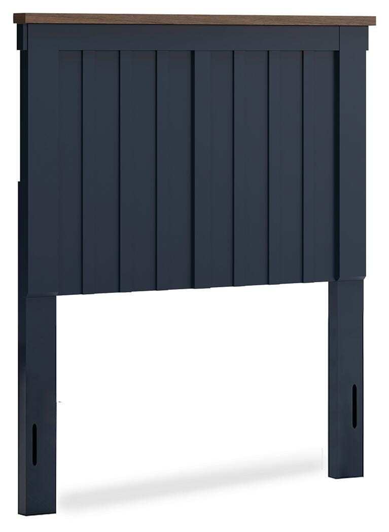 Landocken Panel Headboard (Youth) - Brown/Blue (B414-SI) - Image 2