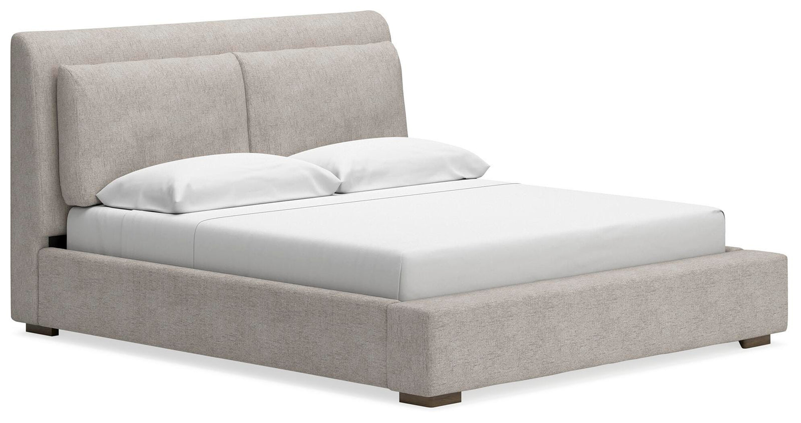 Cabalynn Upholstered Bed and 2 Nightstands (B974-SI) - Image 3