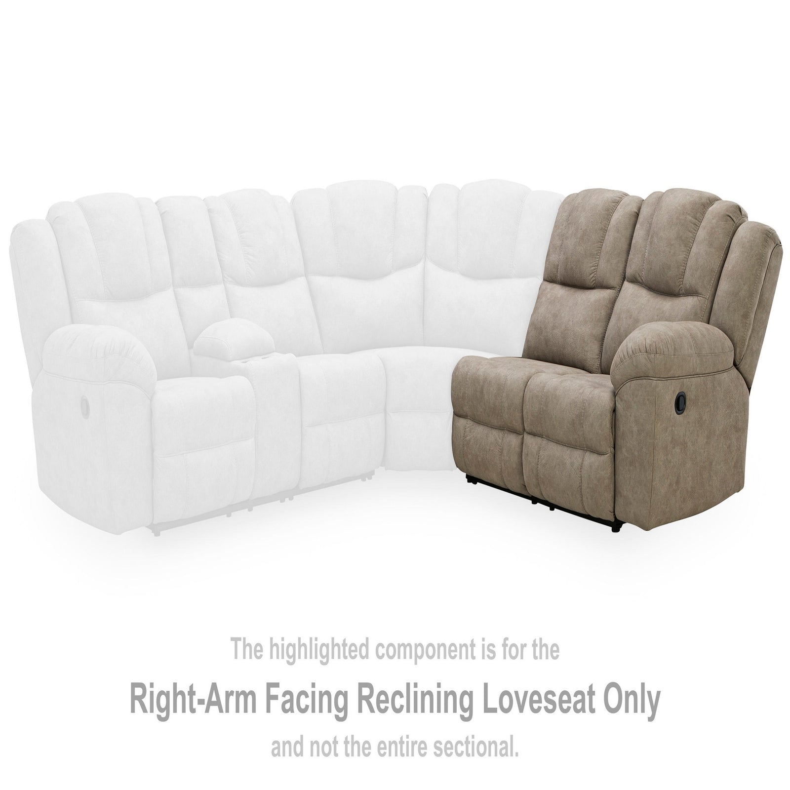 Pearce-Pike Right-Arm Facing Reclining Loveseat (PC69205-SI) - Image 6