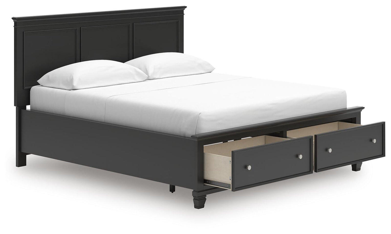 Lanolee Panel Storage Bed - Black (B687-SI) - Image 2
