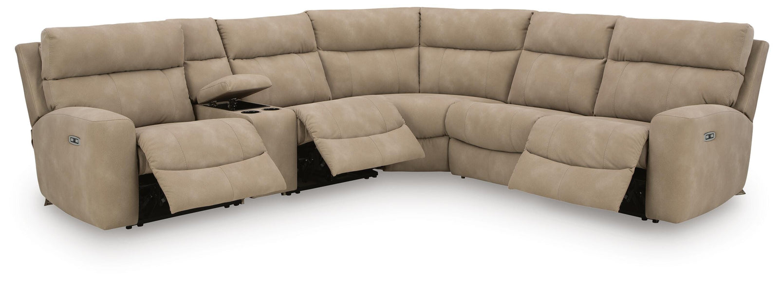 Next-Gen Durapella 6-Piece Power Reclining Sectional (61004-SI) - Image 2