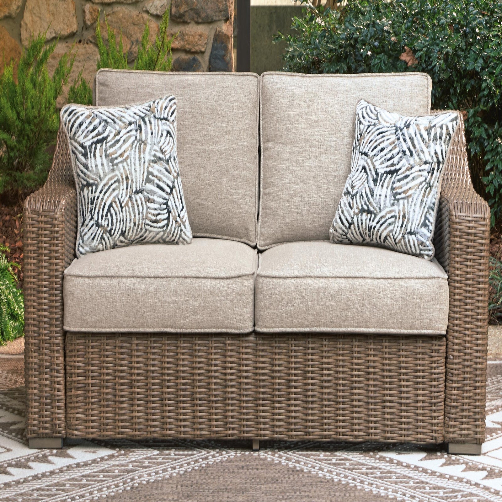 Laguna Heights Outdoor Right and Left-arm Facing Loveseat with Cushion (Set of 2) (PCP790-SI) - Image 37