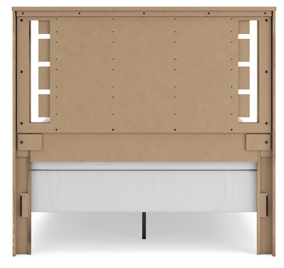 Brozmont Panel Bed, Dresser and Mirror (B1045-SI) - Image 13