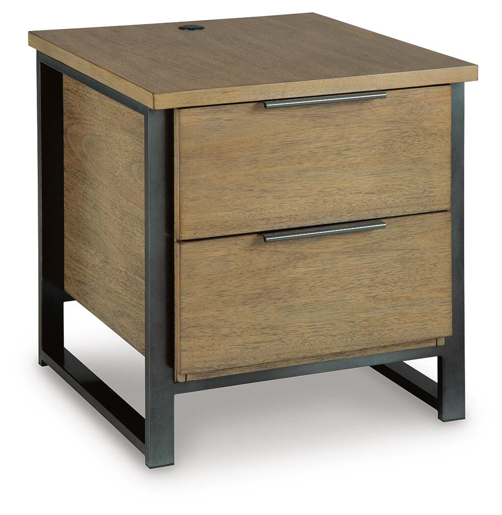 Montia End Table - Light Brown (T602-SI)