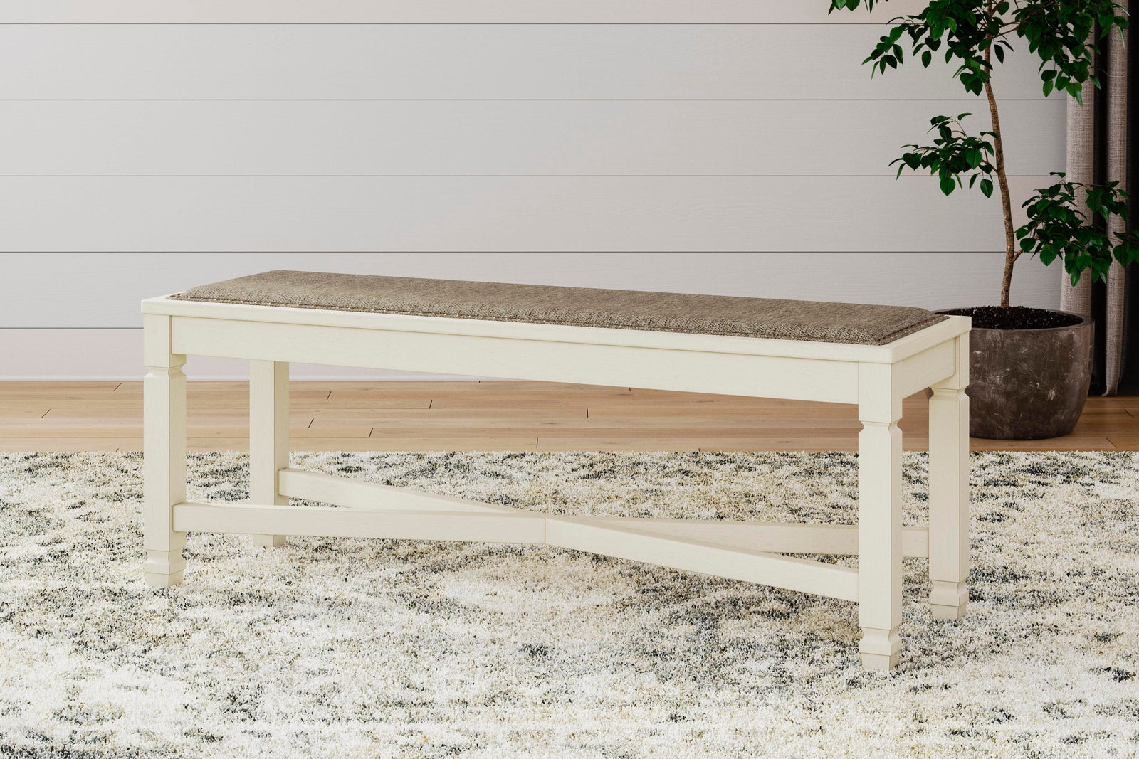 Bolanburg Dining Table, 4 Chairs, Bench, Server and Display Cabinet (D647-SI) - Image 24