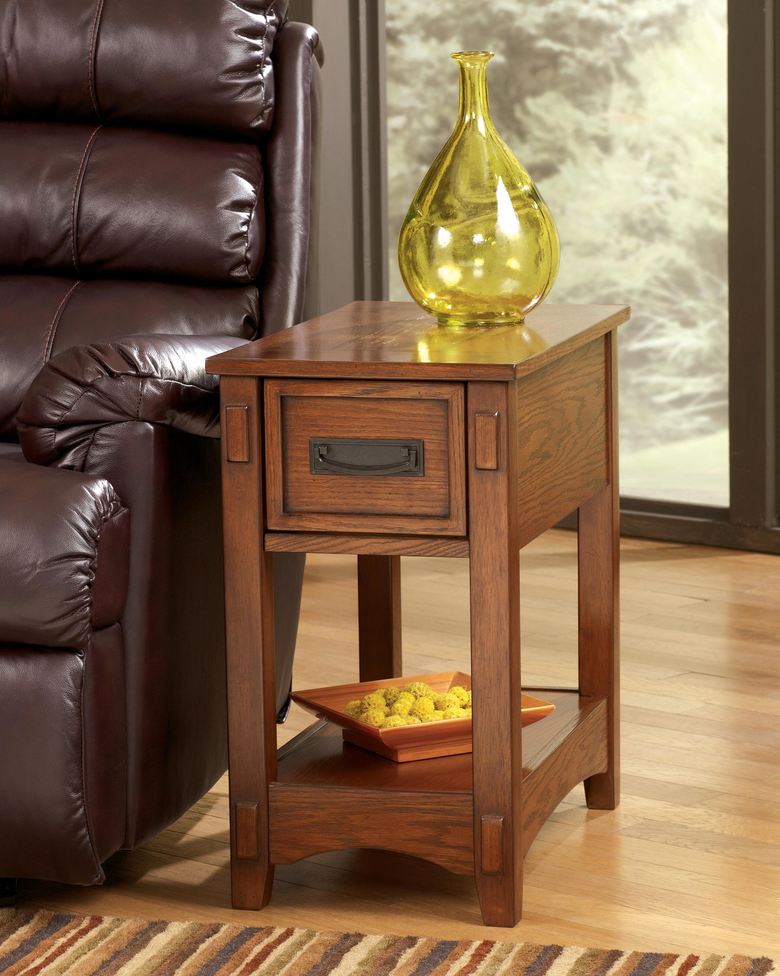 Breegin Chairside End Table - Brown (T007-SI) - Image 9