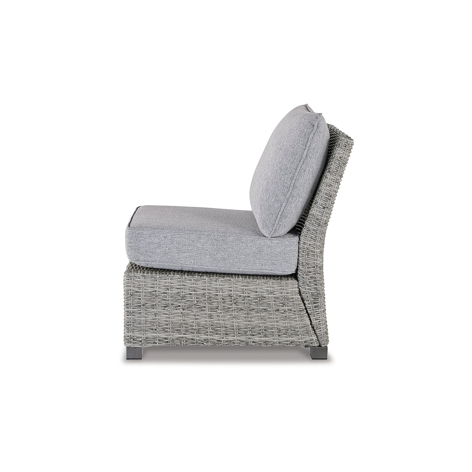 Naples Beach Armless Chair with Cushion (P439-846-SI) - Image 3
