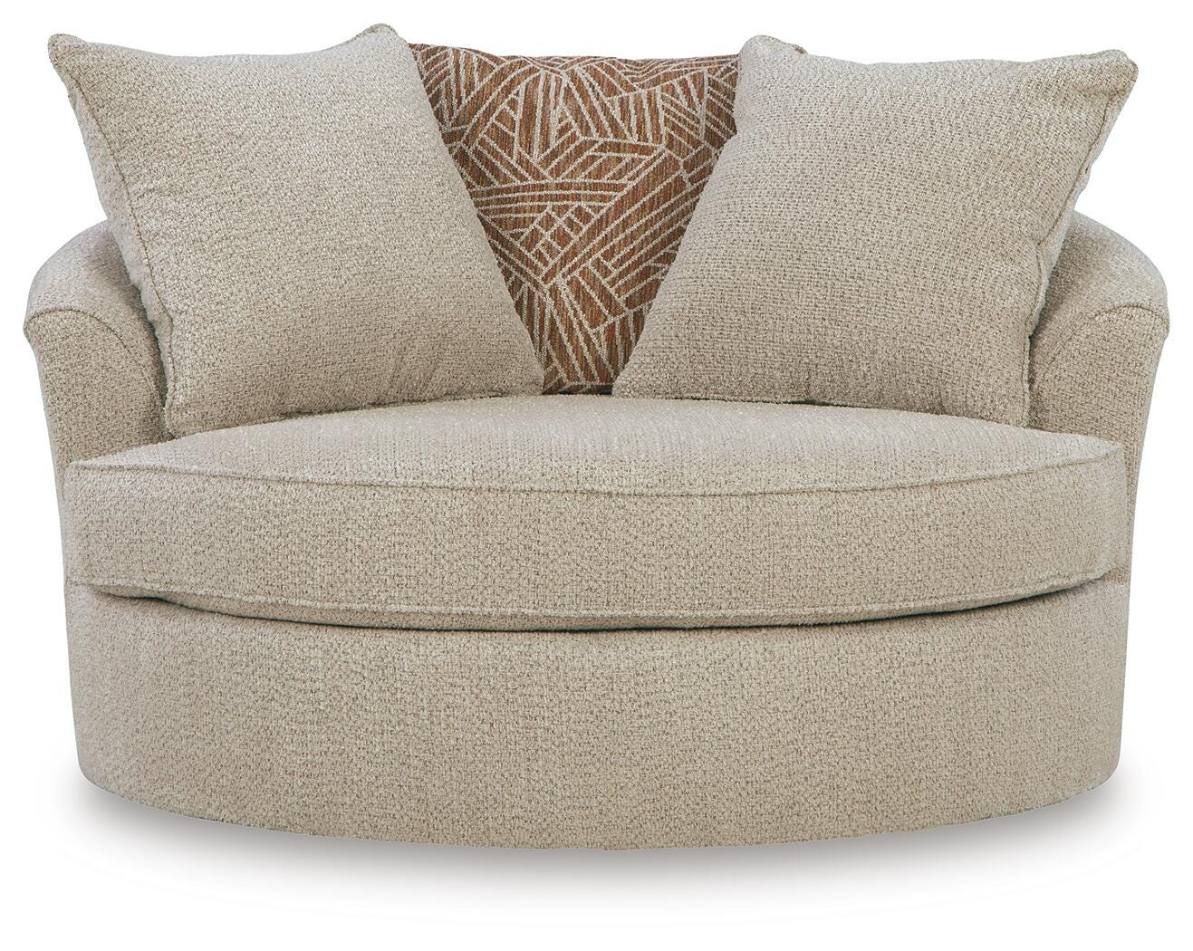 Steelwater Retreat Oversized Swivel Accent Chair (66704-SI) - Image 3