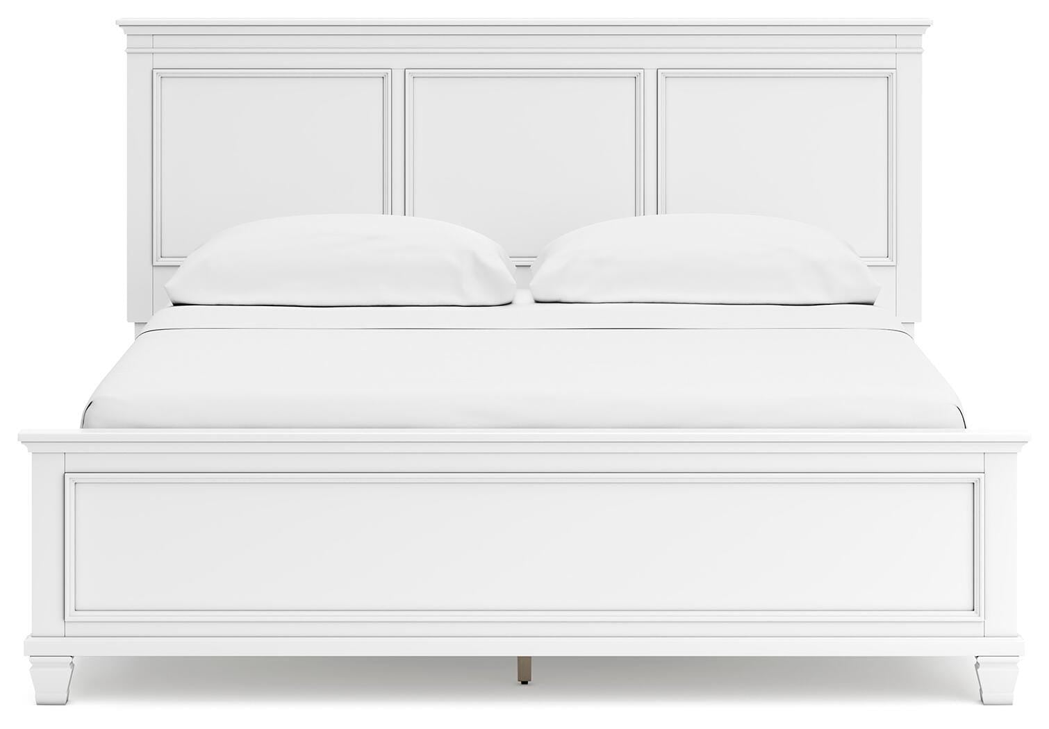 Fortman Panel Bed, Dresser and Mirror - White (B680-SI) - Image 7