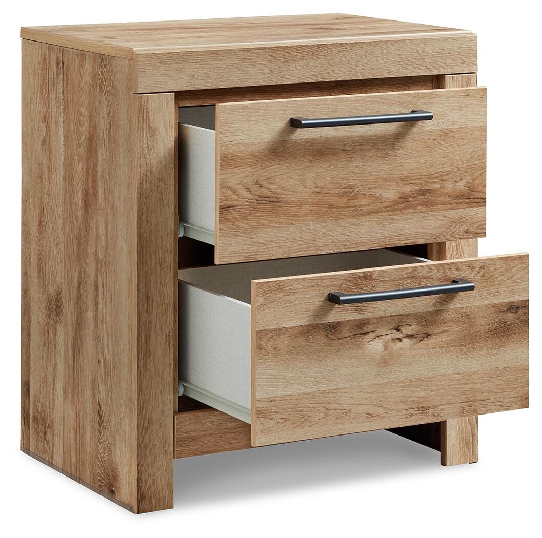 Hyanna Panel Bed and Nightstand (B1050-SI) - Image 8