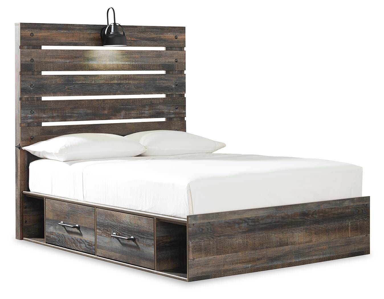 Drystan Panel Bed with 2 Storage Drawers (Youth) - Multi (B211-SI) - Image 2