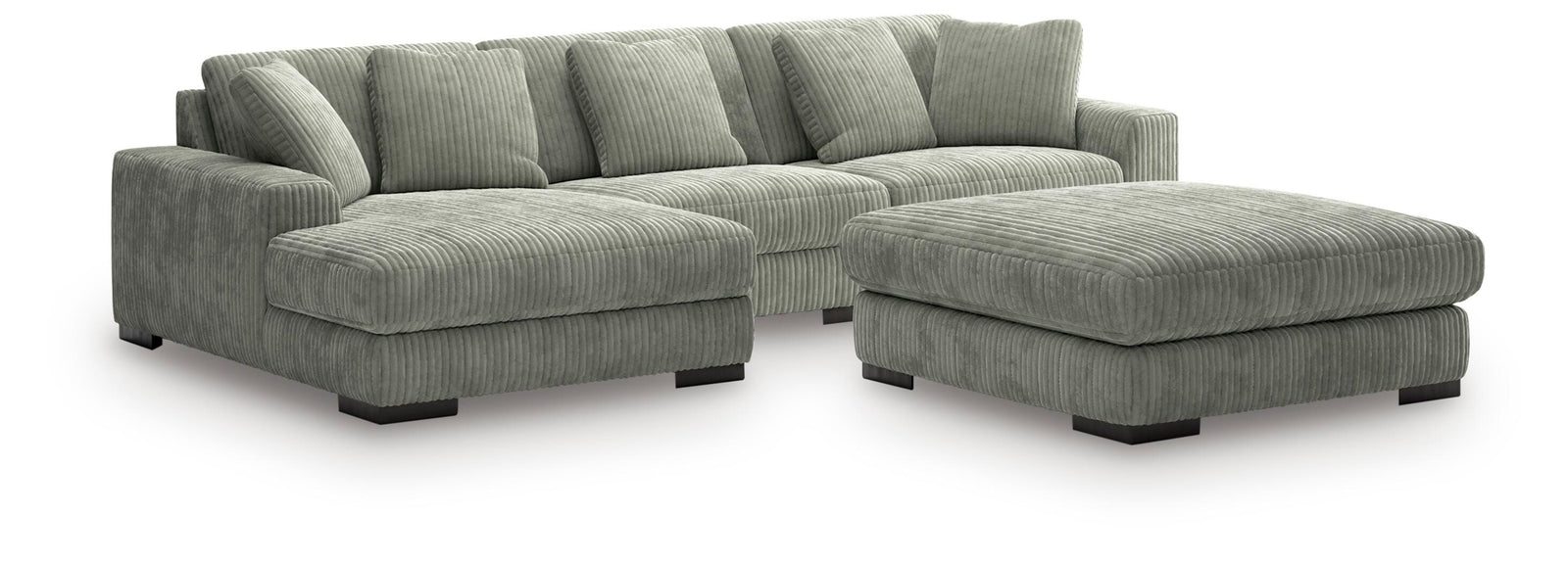 Lindyn 3-Piece Sectional with Ottoman (21105-SI)