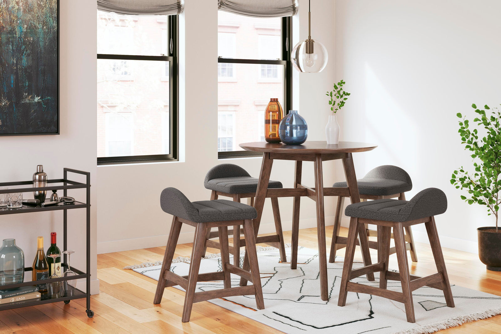 Lyncott Counter Height Bar Stool (D615-SI) - Image 45