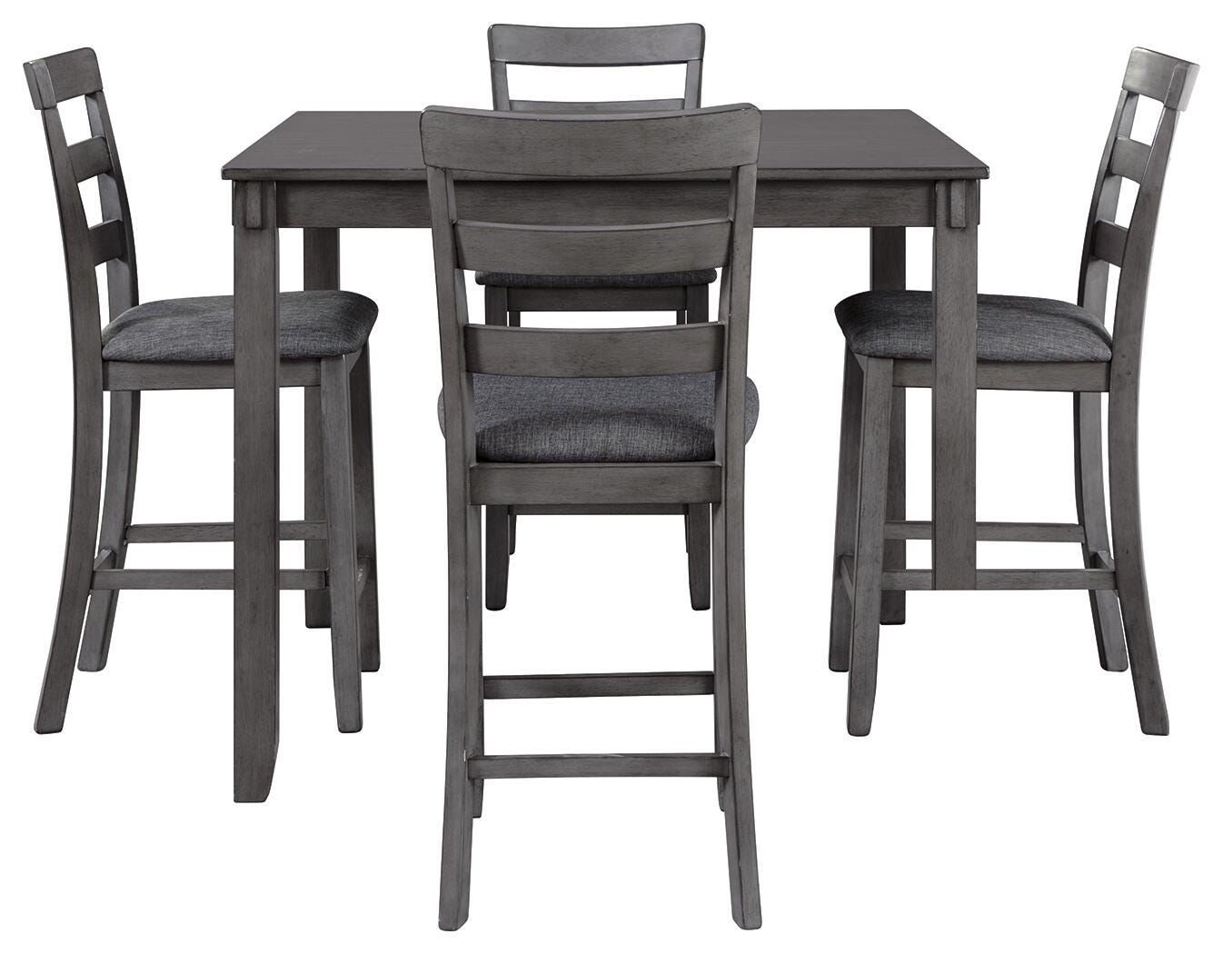 Bridson Counter Height Dining Table and Bar Stools (Set of 5) (D383-SI) - Image 3
