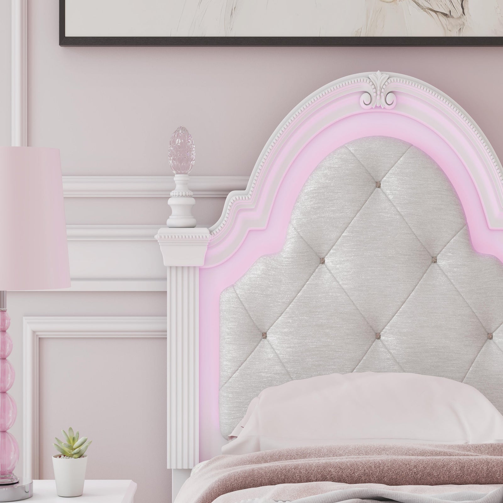 Kozlani Twin Upholstered Panel Bed (PCB1819-SI) - Image 12