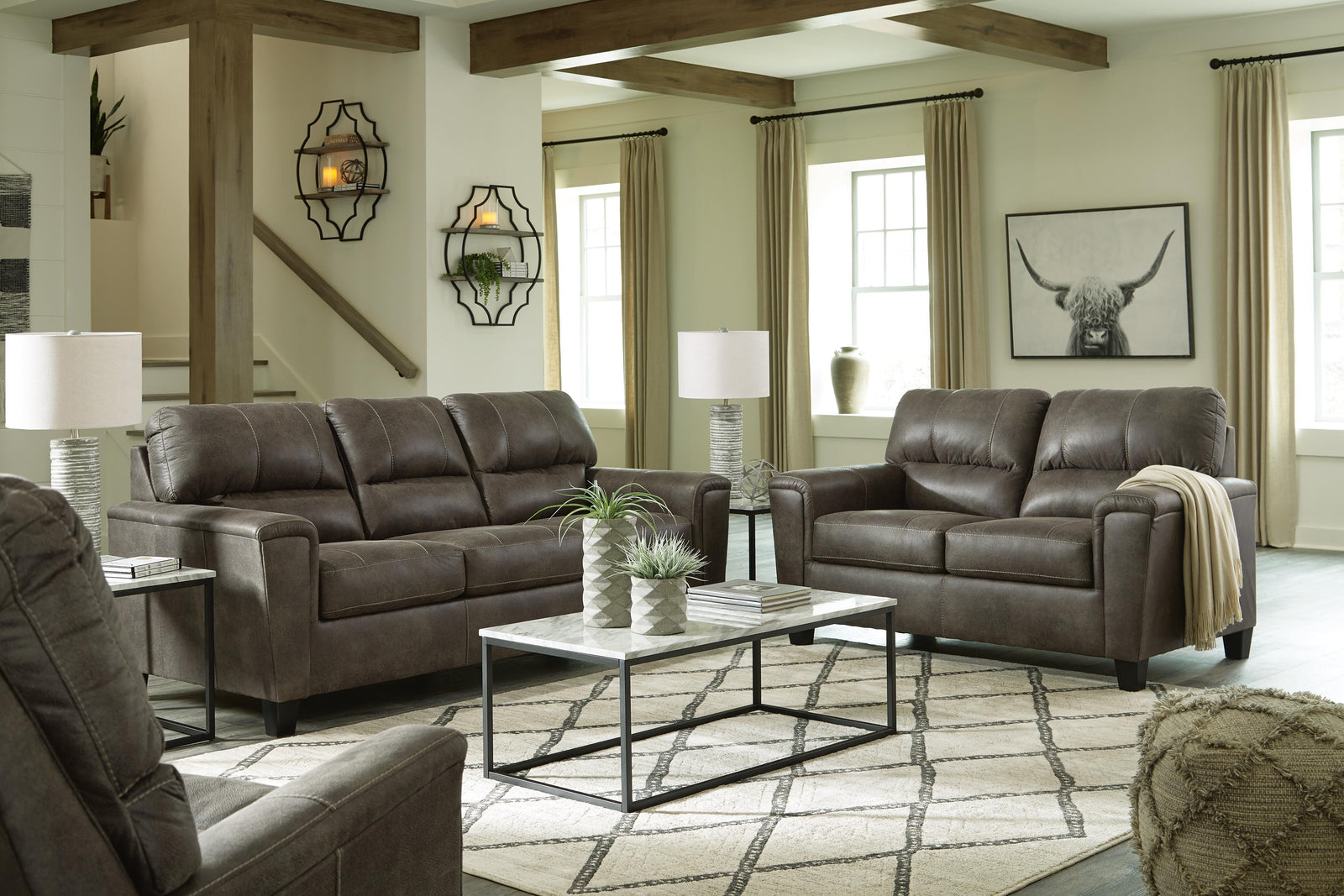 Navi Sofa, Loveseat and Recliner (94002-SI) - Image 2
