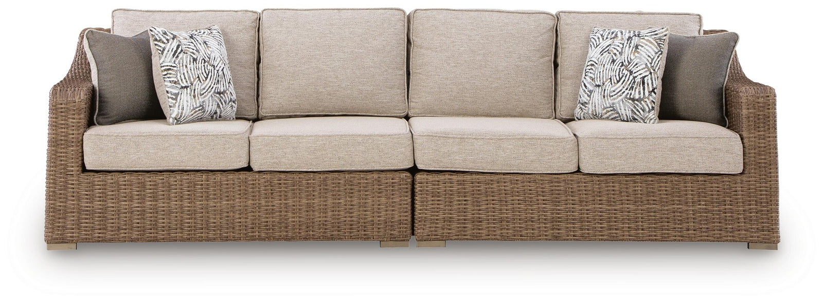 Laguna Heights Outdoor Right and Left-arm Facing Loveseat with Cushion (Set of 2) (PCP790-SI) - Image 11