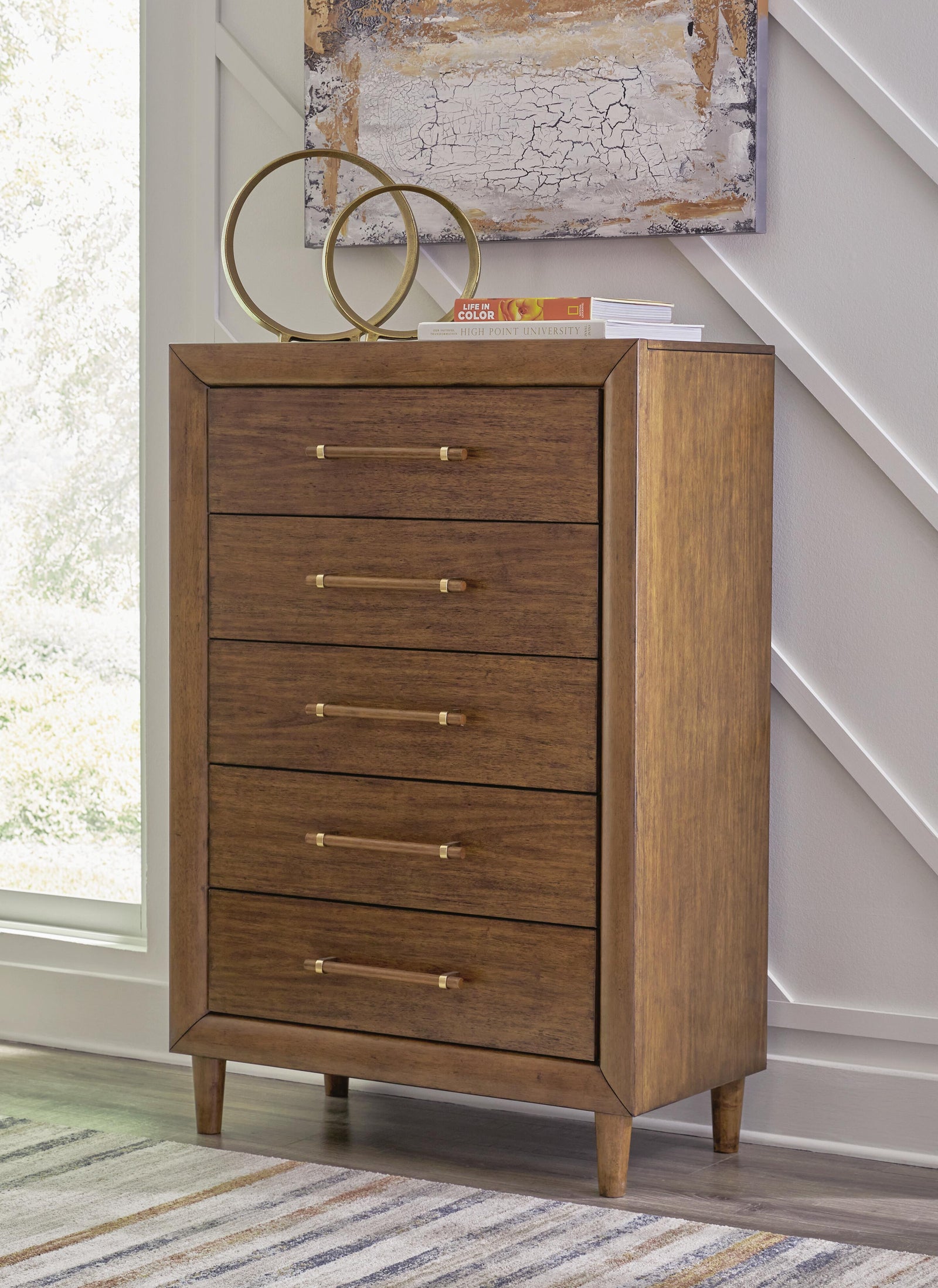 Lyncott Chest of Drawers - Brown (B615-SI) - Image 5