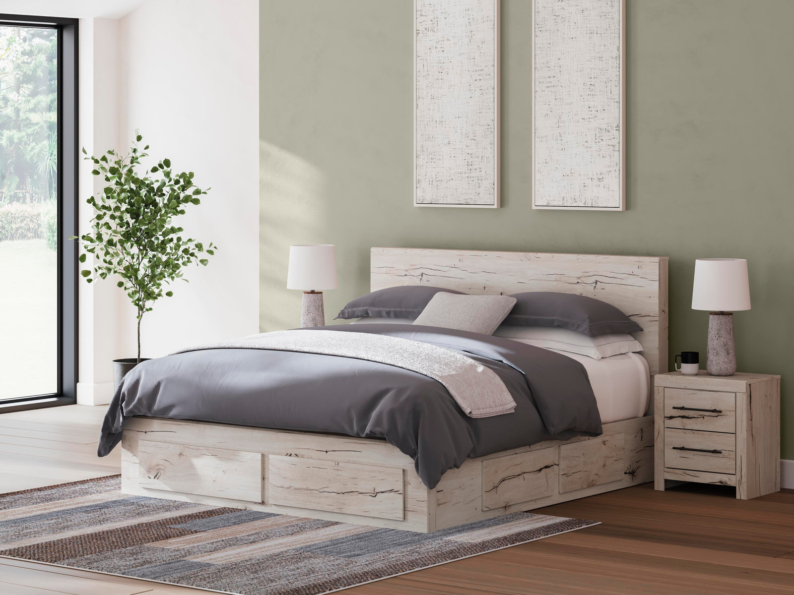 Lawroy Panel Storage Bed - Light Natural (B2310-SI) - Image 10