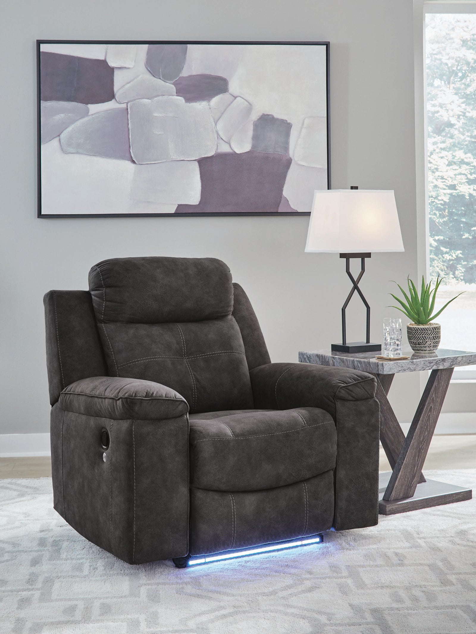 Brysonview Reclining Loveseat with Console (63605-SI) - Image 9