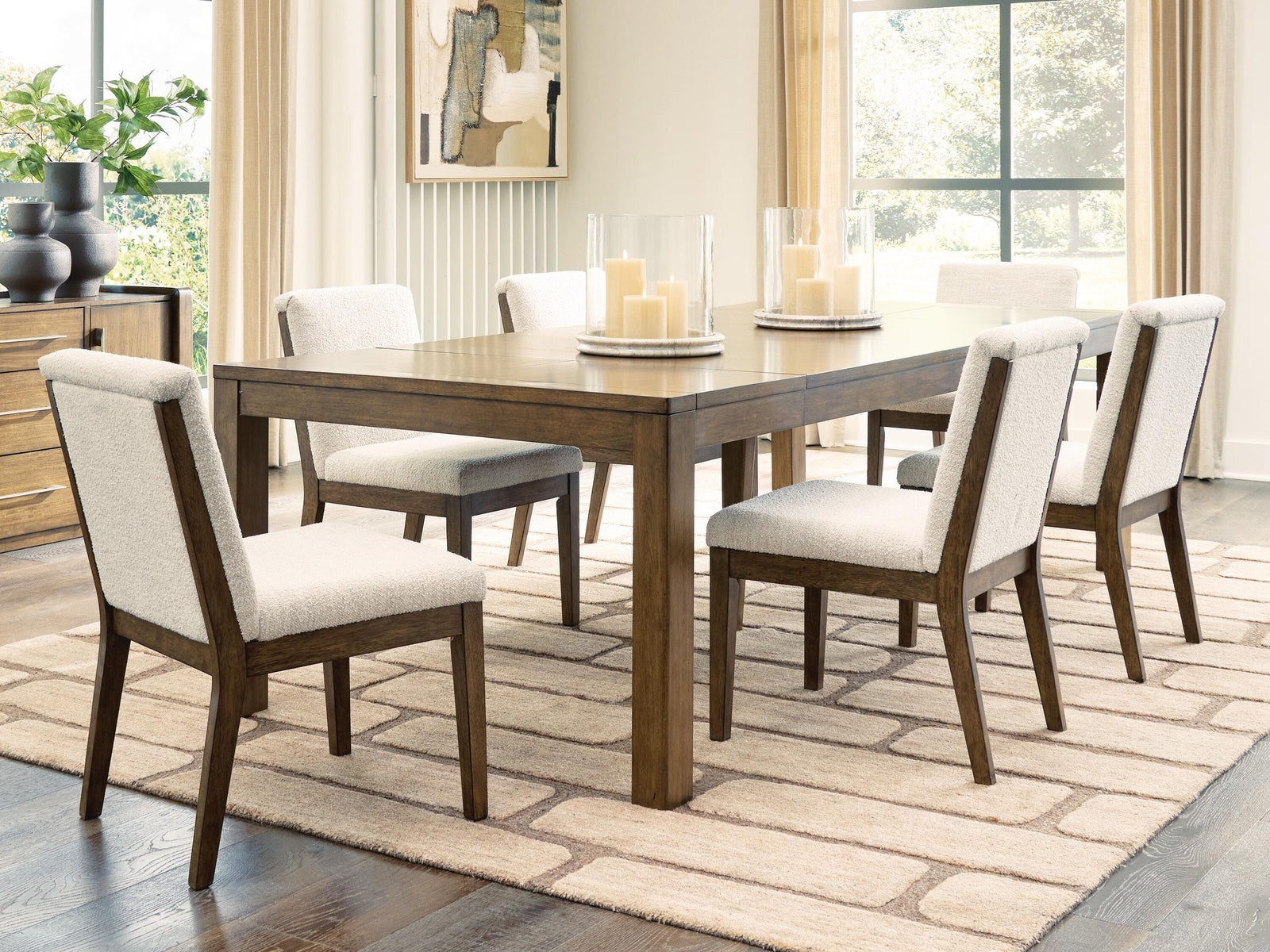 Marxmore Extension Dining Table and 6 Chairs (D863-SI) - Image 2