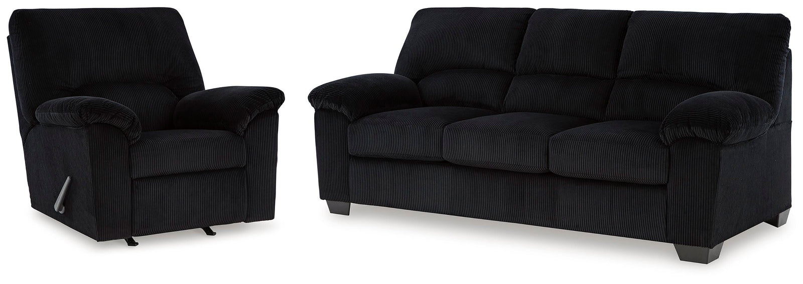 SimpleJoy Sofa and Recliner (24204-SI)