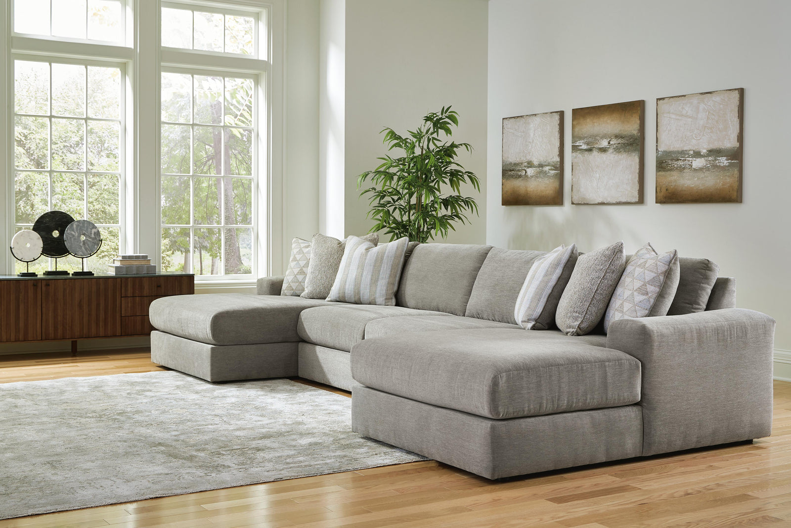 Avaliyah 4-Piece Double Chaise Sectional (58103-SI) - Image 2