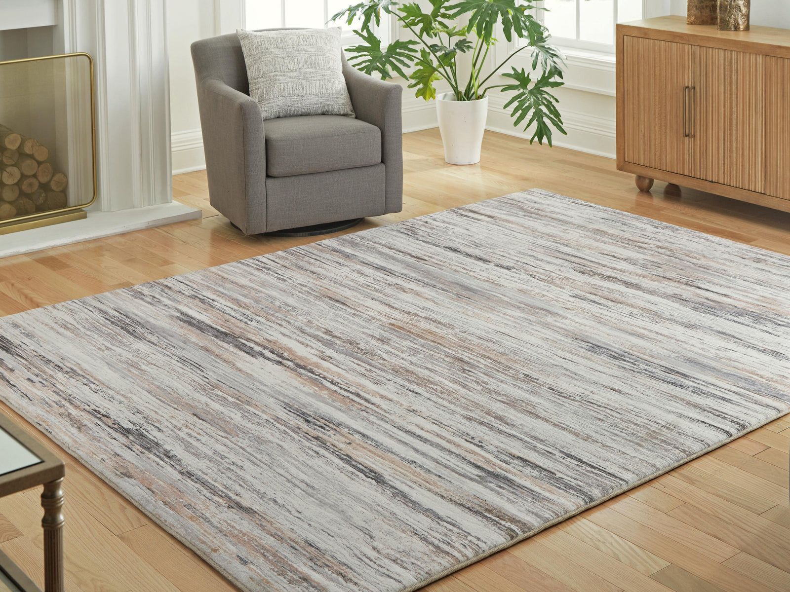 Nace 76 X 96 Memory Foam Area Rug (R40747-SI) - Image 2