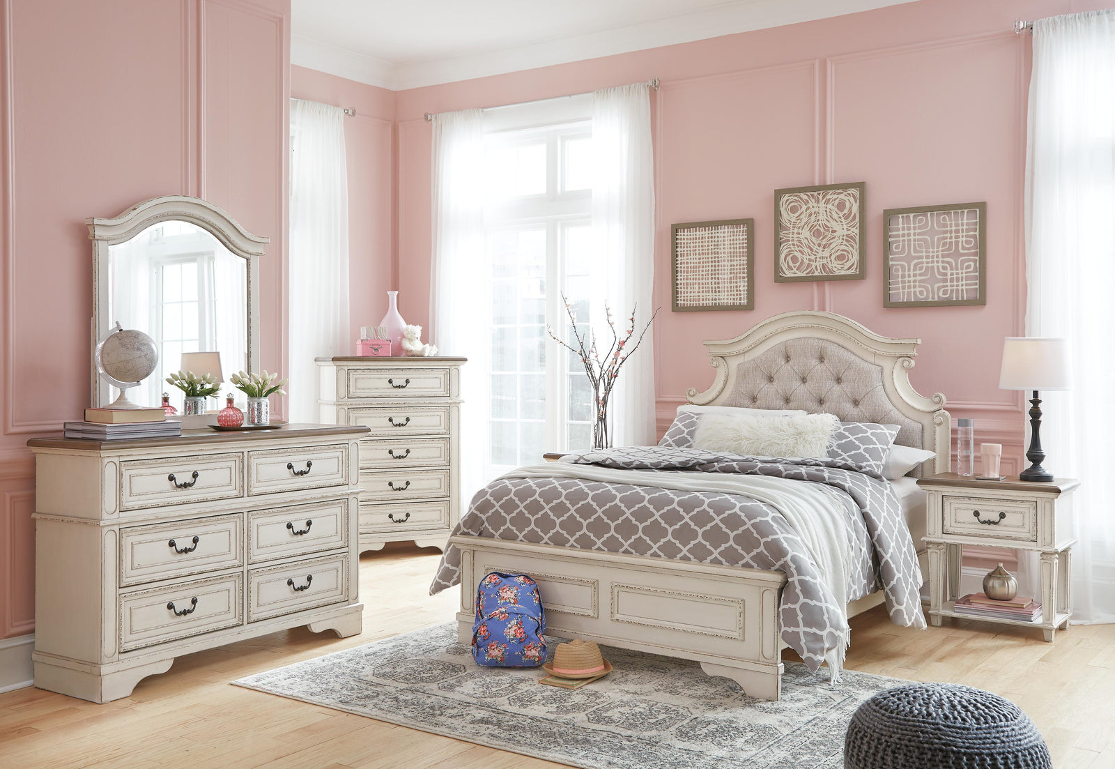 Realyn Chest of Drawers (Youth) - Chipped White (B743-SI) - Image 7