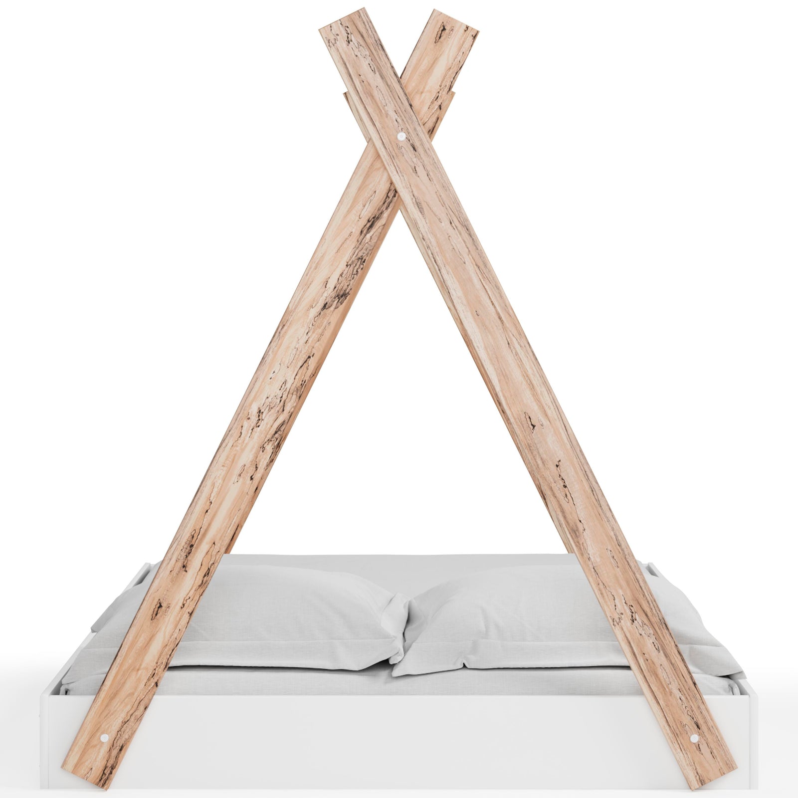 Piperton Tent Complete Bed in Box (Youth) - Two-tone Brown/White (EB1221-SI) - Image 6