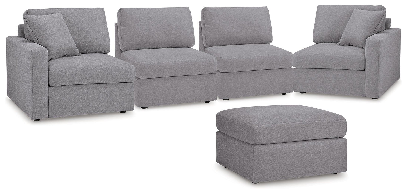 Modmax 4-Piece Sectional and Ottoman (92104-SI)