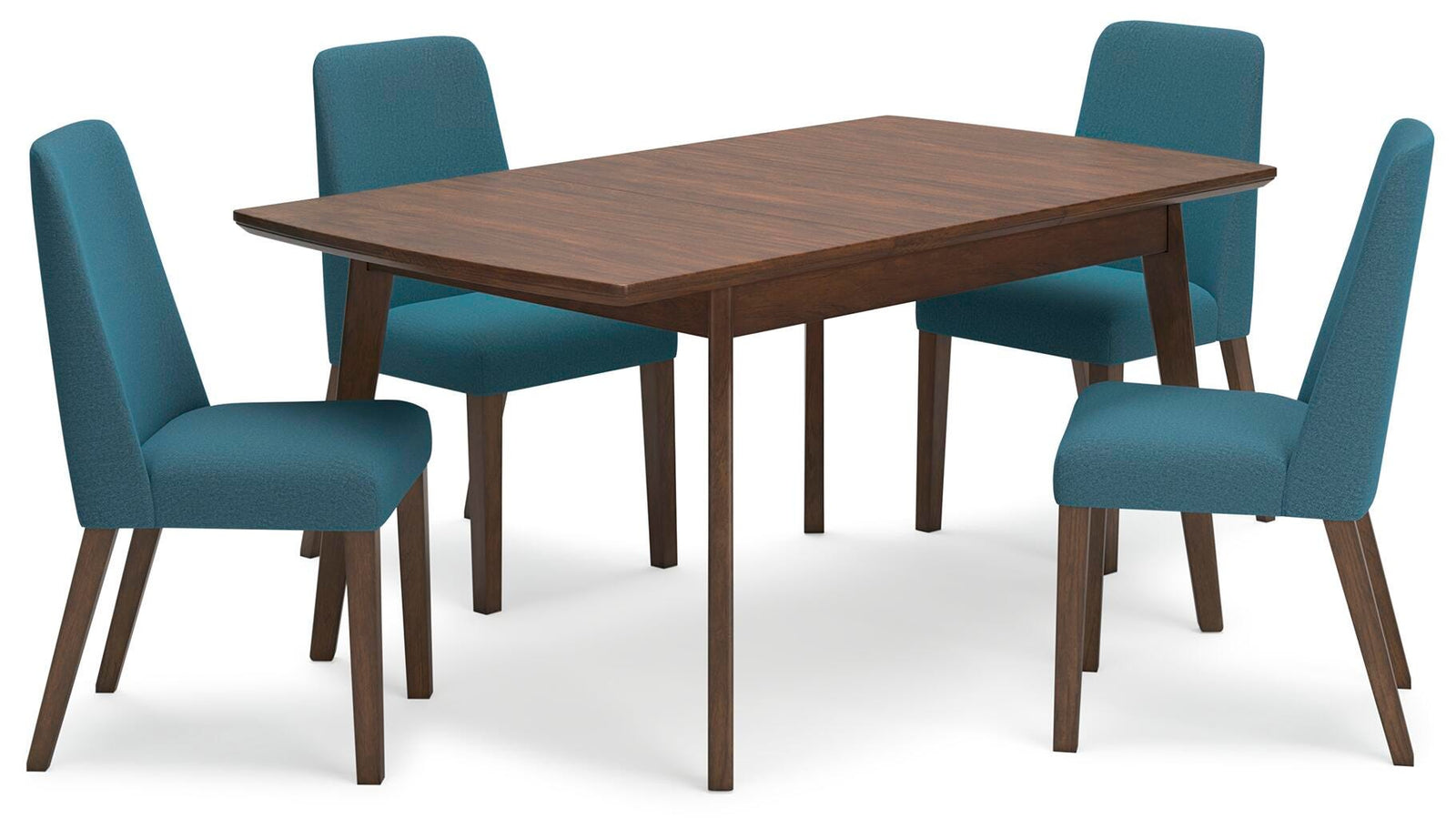 Lyncott Extension Dining Table and 4 Chairs (D615-SI)