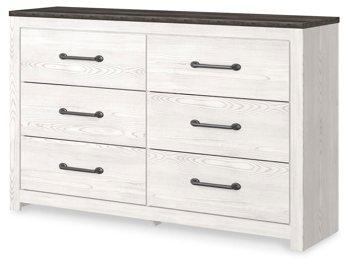 Gerridan Panel Bed, Dresser, Chest and Nightstand - White/Gray (B1190-SI) - Image 4
